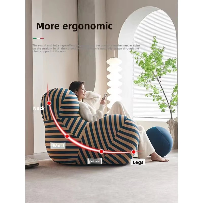 Fauteuil lounge luxueux avec broderie boule, fauteuil paresseux