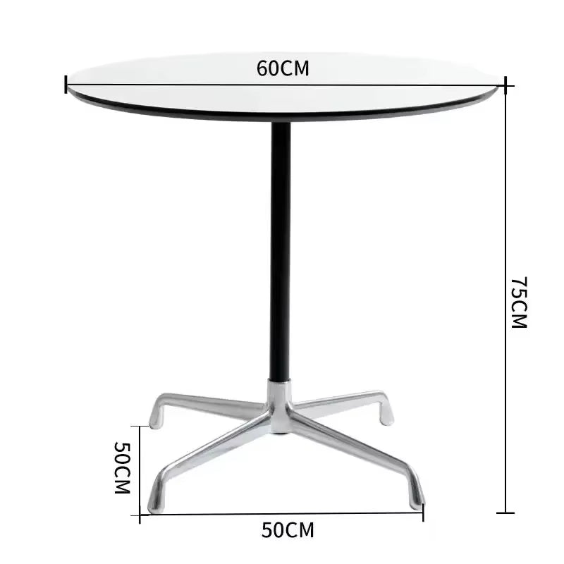 Table ronde extérieure petite, blanche, pour entrée, café et cuisine mobile
