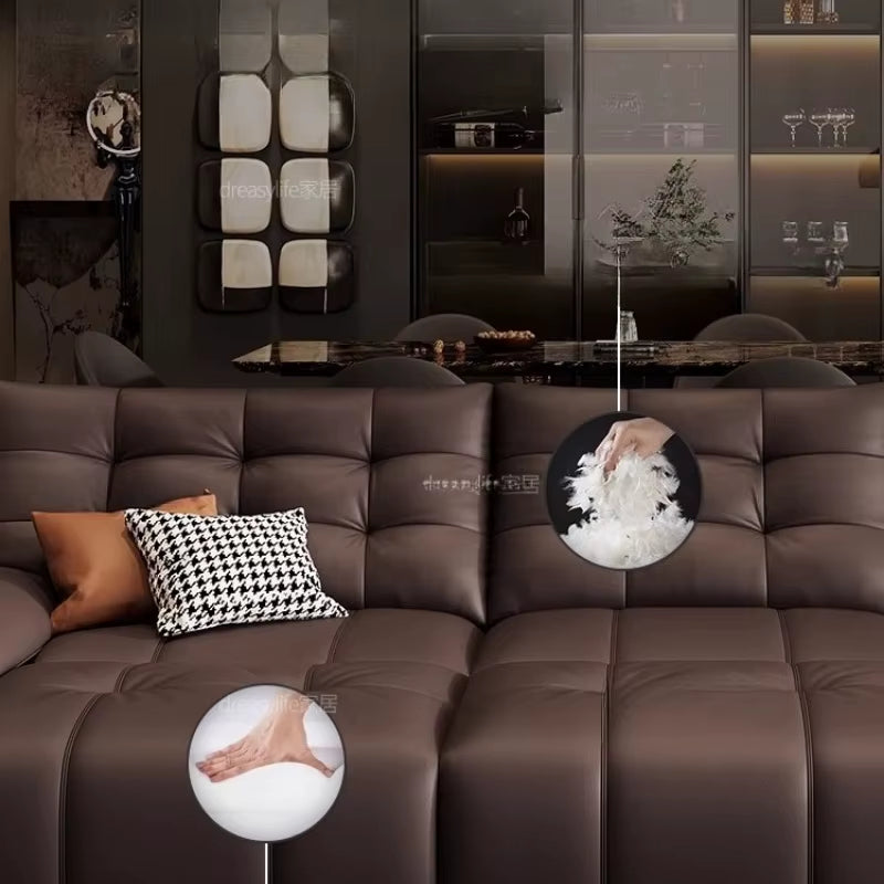 Canapé moderne minimaliste, pouf, fauteuil multifonction, mobilier en bois