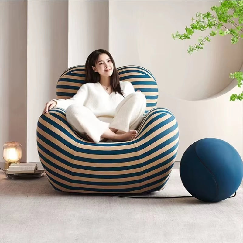 Fauteuil lounge luxueux avec broderie boule, fauteuil paresseux