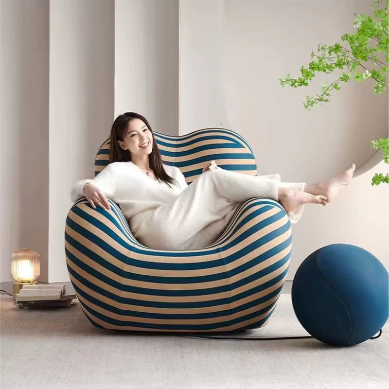 Fauteuil lounge luxueux avec broderie boule, fauteuil paresseux