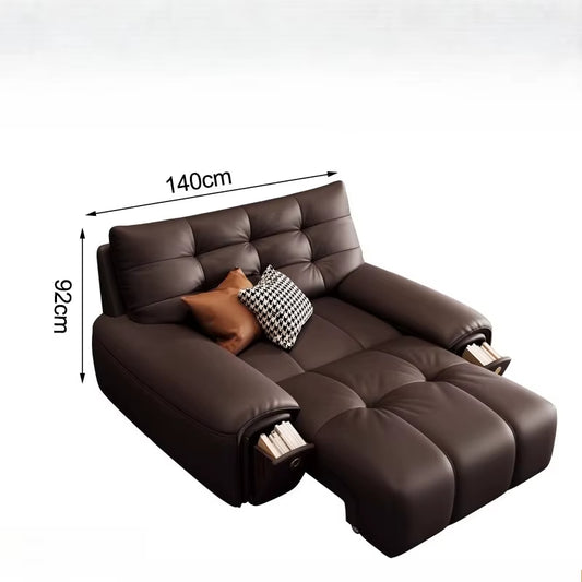 Canapé moderne minimaliste, pouf, fauteuil multifonction, mobilier en bois
