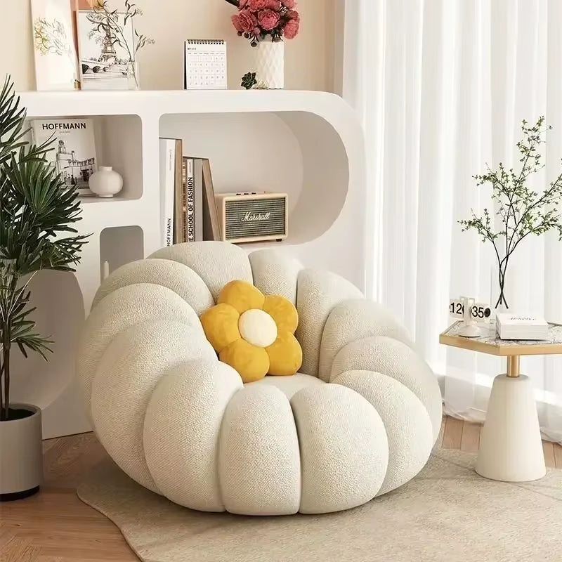 Fauteuil paresseux citrouille style nordique, doux et confortable